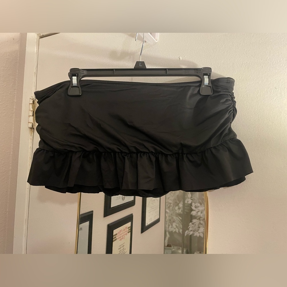 Black skirt bathing suit bottom